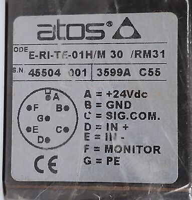 Atos E-RI-TE-01H/M 30 /RM31 Hydraulic Proportional Valve
