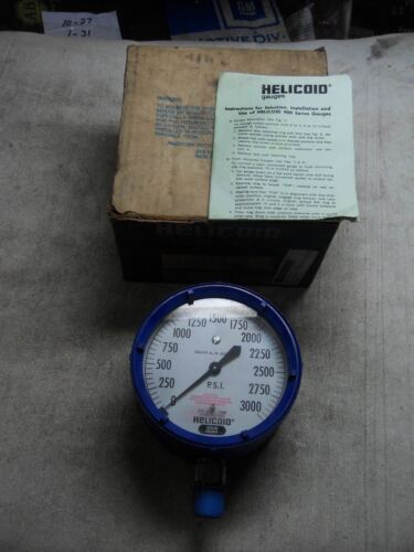 1 HELICOID J4J2J1A0R0000 3000 PSI PRESSURE GAUGE