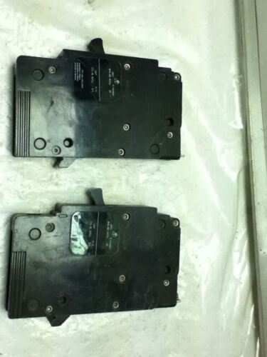 LOT OF 2 USED Square D EDB14020 CIRCUIT BREAKERS