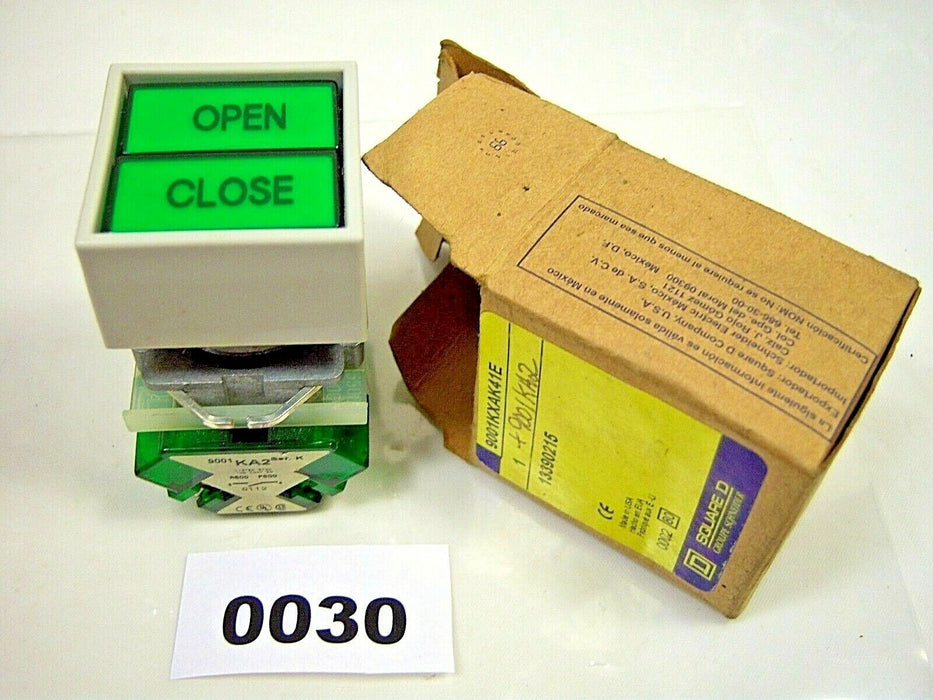Square D Dual Push Button 9001-KXAK41E Open Close