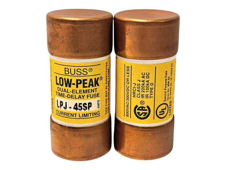 Bussmann LPJ-45SP 600VAC/300VDC 45 A Current-Limiting Time-Delay Fuse