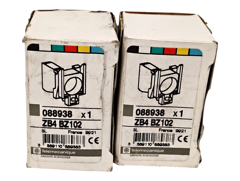 Telemecanique ZB4-BZ102 600 V AC 10 A 1 NC Contact Block w/ Mounting Collar