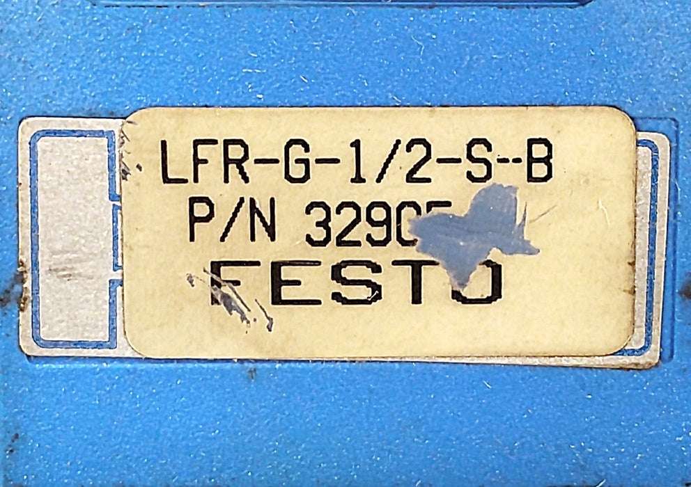 Festo LFR-G-1/2-S-B Compressed Air Filter/Regulator w/ G-1/2 Port and Gauge