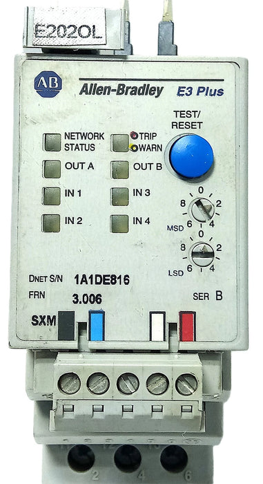 Allen-Bradley 193-EC2AB Ser B FRN 3.006 600V AC 1-5 A Solid State Overload Relay