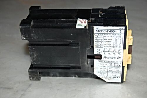 Allen-Bradley 700DC-F400ZJ SER B CONTROL RELAY