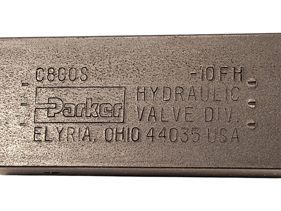 Parker C800S 1/2" NPT 5000 PSI 15 GPM 57 LPM Hydraulic Check Valve