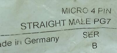 Allen-Bradley 871A-TS4-DM Micro 4 Pin Straight Male PG7 PLC Cable Connector