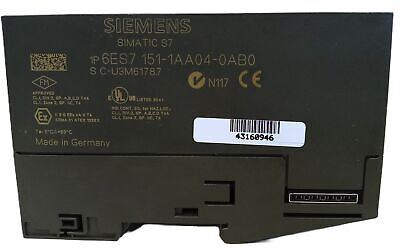 Siemens 6ES7151-1AA04-0AB0 24VDC SIMATIC S7 PLC Input/Output Module