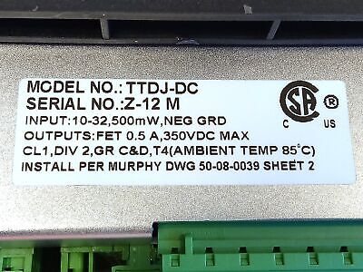 FW Murphy TTDJ-DC Digital Fault Annunciator