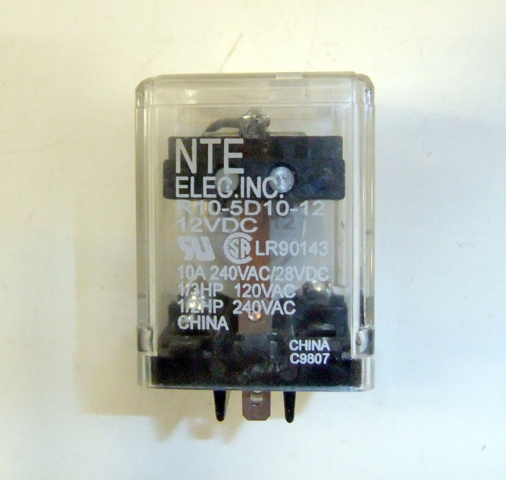 NTE Relay R10-5D10-12 SPDT 10A-12VDC