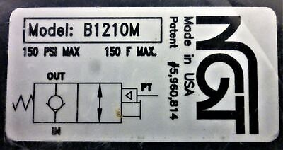 NGT B1210M Check Valve with Manual Release