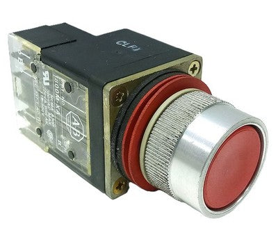 Allen-Bradley 800MR-A6 110-300 V AC Red Flush Head Non-Illuminated Pushbutton