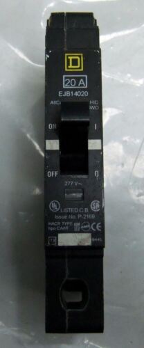 Square D Circuit Breaker EJB14020 1P 277V 20A