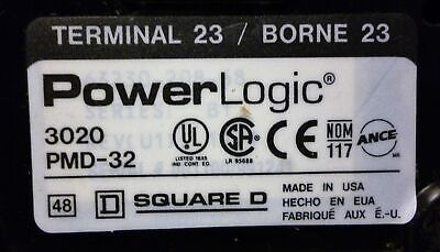 Square D 3020-PMD-32 Power Logic Power Meter