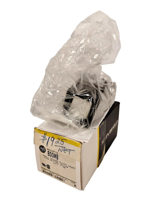 Allen-Bradley 800MB-CA9D1 10 A 2-Position Pushbutton w/ Yellow Lens