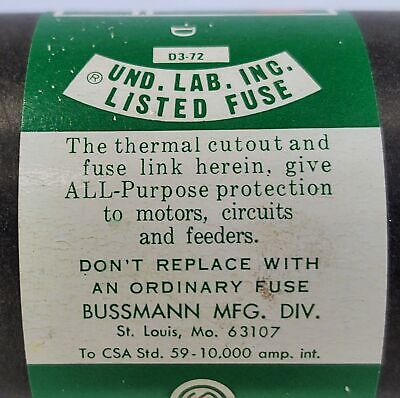 Bussmann FRN250 FUSETRON 250 A 250 V Class K5 Time-Delay Fuse
