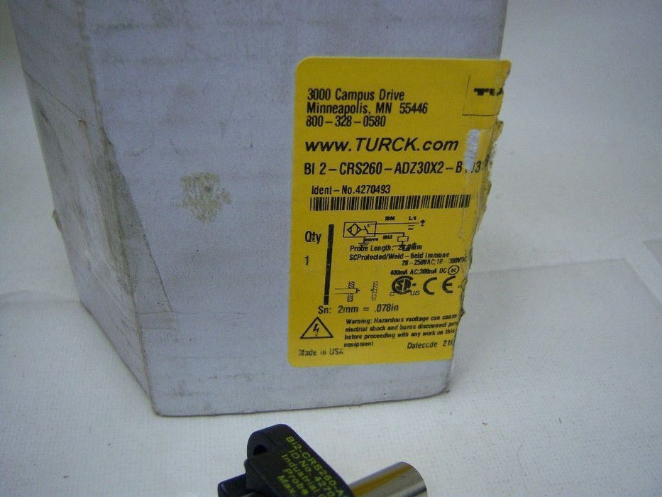 Turck BI2-CRS260-ADZ30X2-B1131-S34 20/250 V AC MINIFAST Proximity Switch