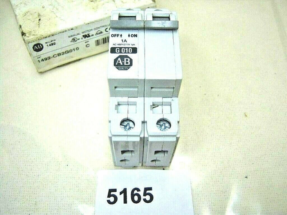 Allen-Bradley G Curve Circuit Breaker Din Rail 2P 1A 1492-CB2G010