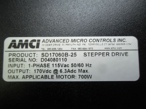 AMCI SD17060B-25 Stepper Drive