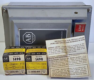 GE 609-ACW Size 0 NEMA 4-4X 3-Phase Manual Starter