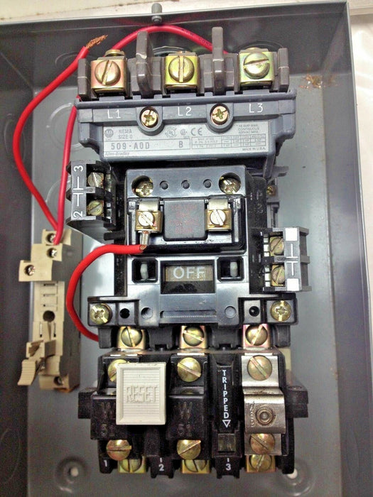 Allen-Bradley 509-AAD Starter in Enclosure