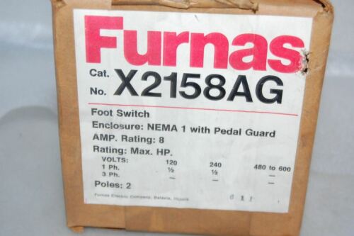 Furnas X2158AG Foot Switch Single Pedal Enclosure W/ Petal Guard