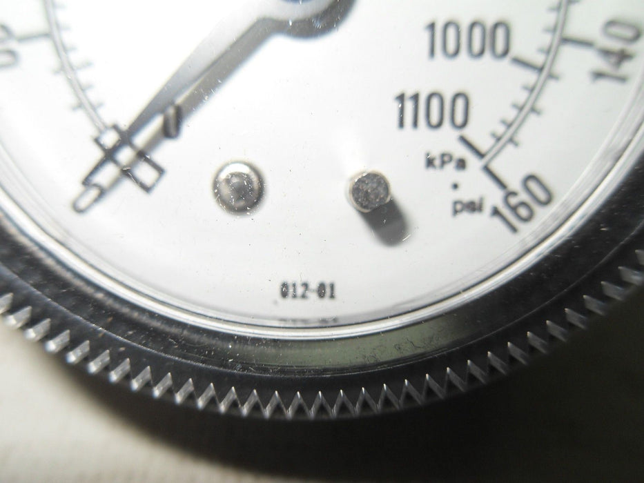 Mokon 012-01 Pressure Gauge 0-160 Psi, 0-1100 Kpa
