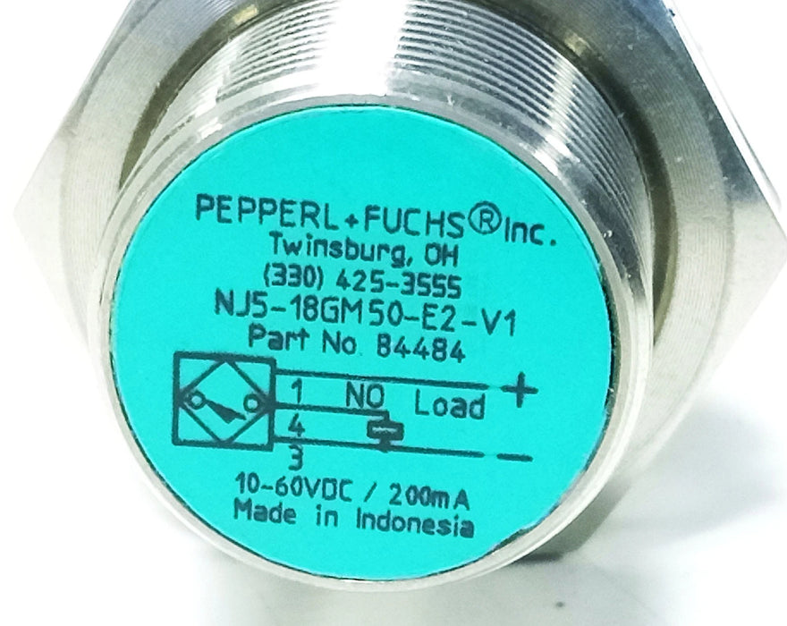 Pepperl Fuchs NJ5-18GM50-E2-V1 10-60 V DC Inductive Proximity Sensor