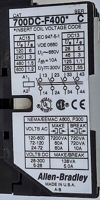 Allen-Bradley 700DC-F400Z24 Industrial Control Relay