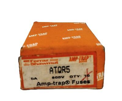 Ferraz Shawmut ATQR5 600 V AC 5 A Amp-Trap Time Delay Fuse - Lot of 4