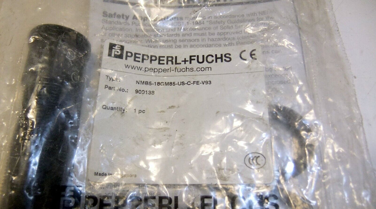 Pepperl NMB5-18GM85-US-C-FE-V93 Inductive Proximity Sensor