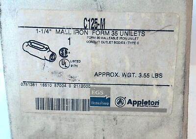 Appleton C125-M 1-1/4" Form 35 Unilet Conduit Outlet Body