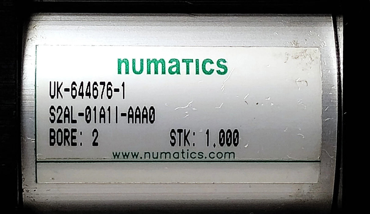 Numatics S2AL-01A1I-AAA0 UK-644676-1 Double-Acting Pneumatic Cylinder
