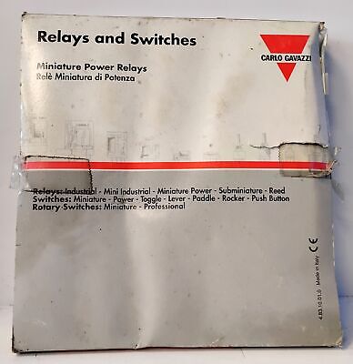 Carlo Gavazzi MZHA0024810 23.5 V DC Miniature Power Relays - Lot of 22