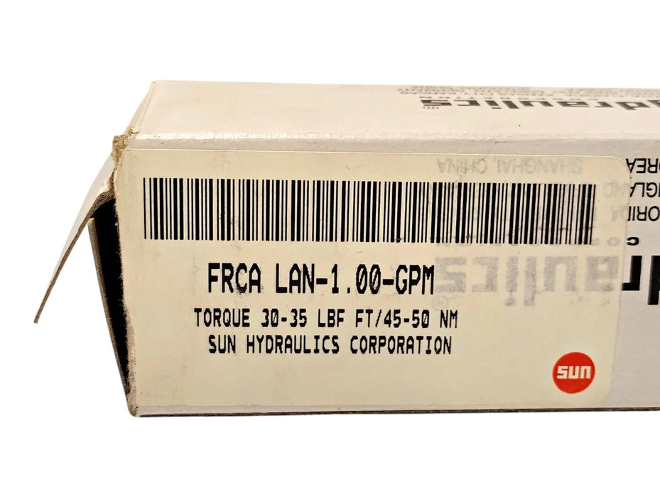 Sun Hydraulics FRCA-LAN1-1.00-GPM 5000 psi Fixed-Orifice Flow Control Valve