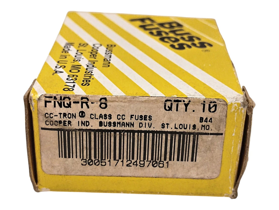Bussmann FNQ-R-8 600 V AC 8 A Class CC Current-Limiting Time-Delay Fuses
