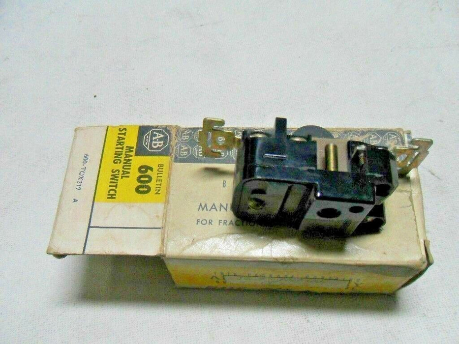 Allen-Bradley 600-TOX217 Manual Starting Switch