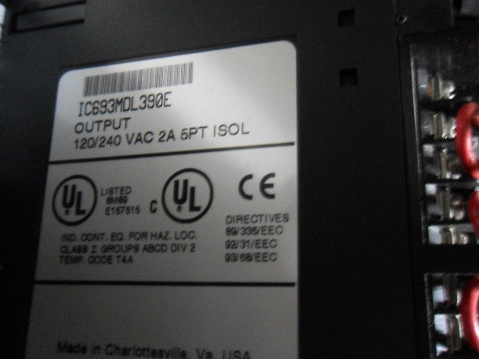 Ge Fanuc Rack 9 Cards IC693ALG390D HE693THM406D IC693ALG220F Power Supply