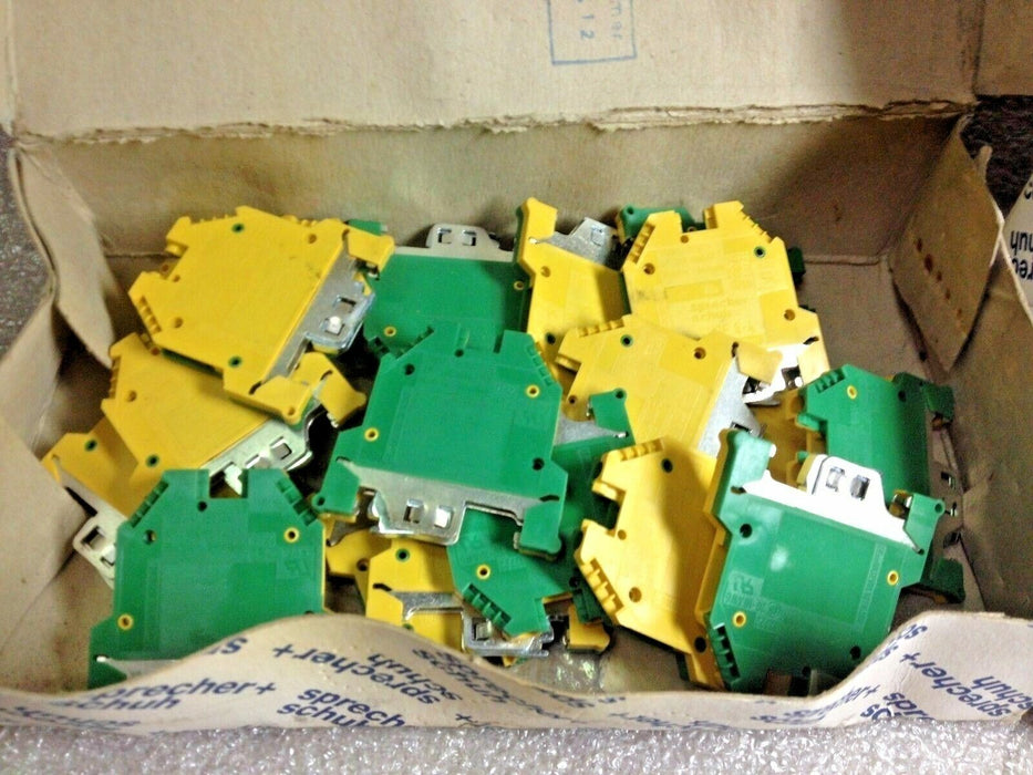 LOT OF SPRECHER+SCHUH TERMINAL BLOCKS, TAG STRIPS AND CENTER JUMPER POLES