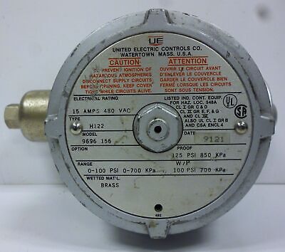 United Electric H122 9696-156 Pressure Switch