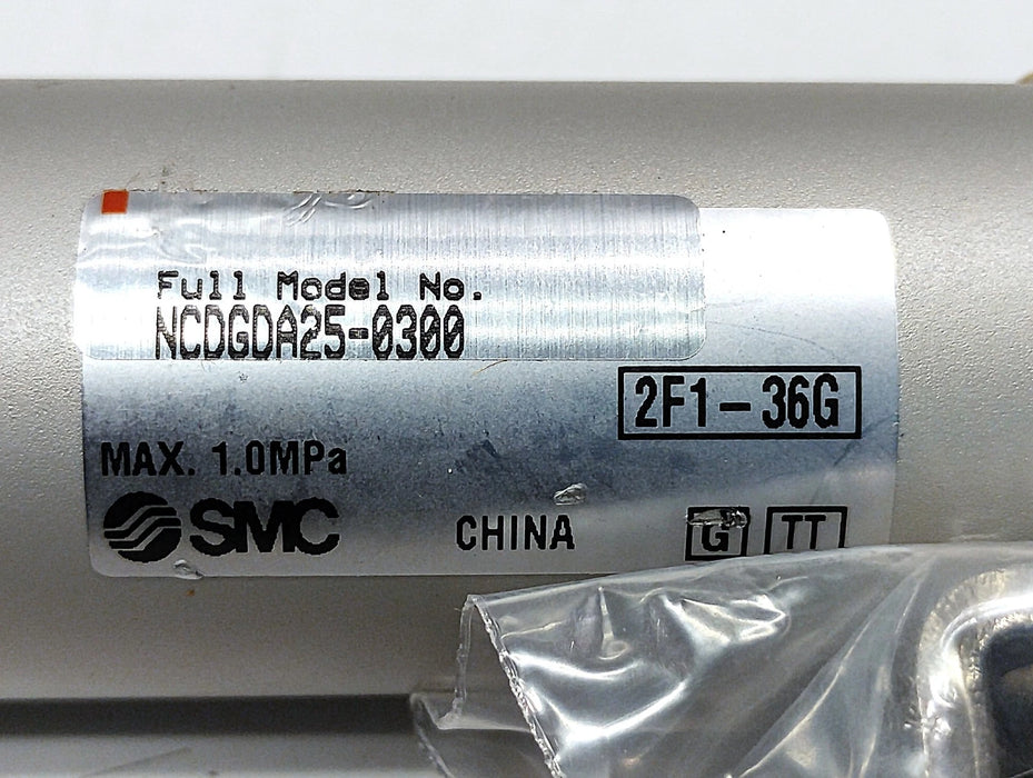 SMC NCDGDA25-0300 1.0 MPa Double-Acting Pneumatic Cylinder w/ 3 in Stroke