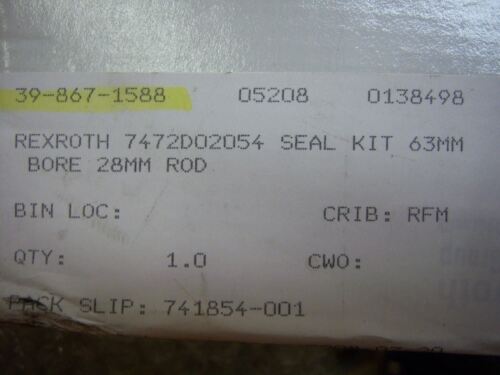Bosch Rexroth Valve Seal Kit 7472D02056