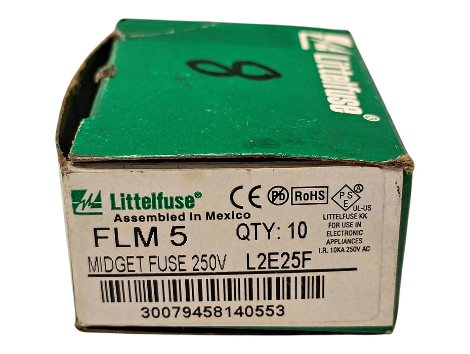 Littelfuse FLM5 250VAC/125VDC 5 A Time-Delay Supplementary Fuse