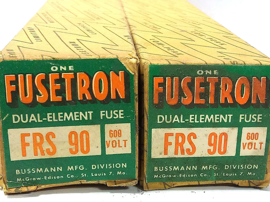 Bussmann FRS-90 Fusetron 600 V AC 90 A Class K5 Time-Delay Fuse