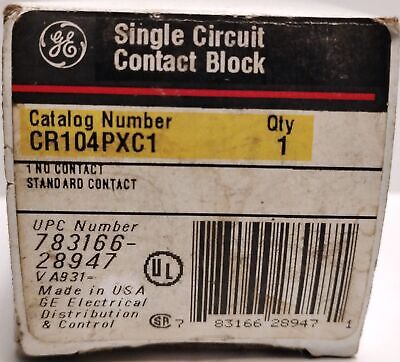 GE CR104PXC1 600 V 10 A Contact Block