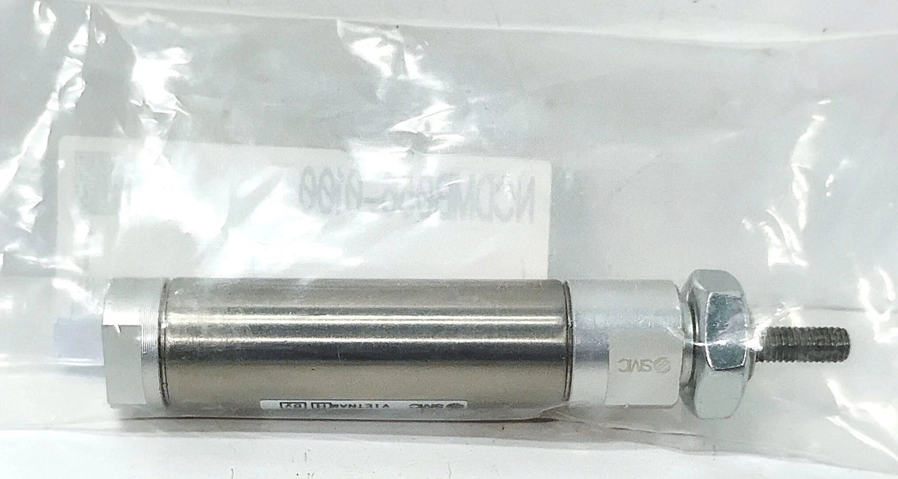 SMC NCDMB056-0100 8-250 psi Double-Acting Pneumatic Cylinder w/ 10-32 Ports