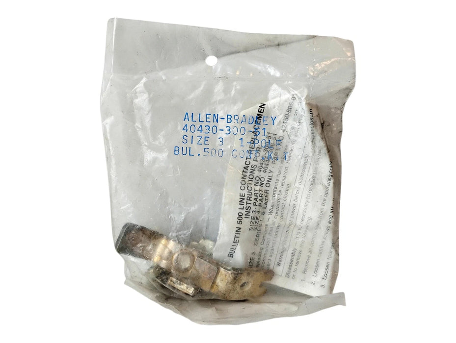 Allen-Bradley 40430-300-51 Size 3 Single Pole Contact Set