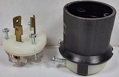 Hubbell HBL2321 2 Pole 3 Wire 20 A 250 V Male Locking Plug
