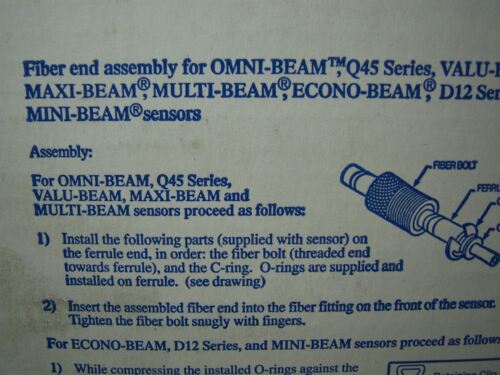 Banner Engineering Fiber Optic 21316 IT29HDPMNC-1MA