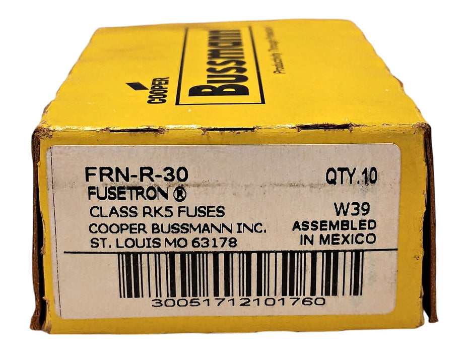 Bussmann FRN-R-30 250 V AC / 125 V DC 30 A Current-Limiting Time-Delay Fuses